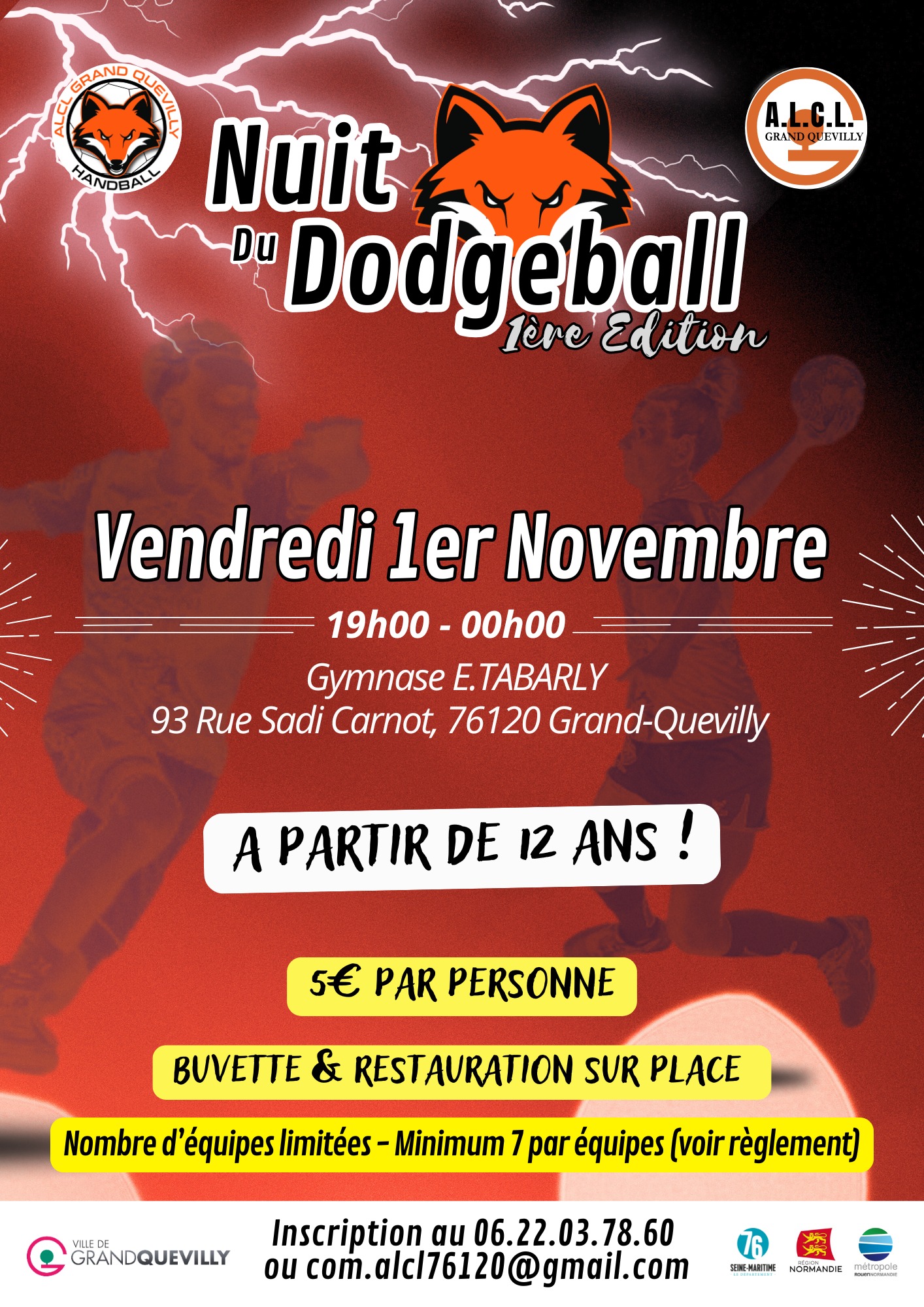 Nuit de Dodgeball - ALCL Handball